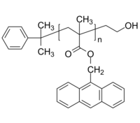 PAnMMA-OH 聚(甲基丙烯酸-9-蒽基甲酯), α-羟基封端 荧光高分子 Poly(anthacen-9-ylmethyl methacrylate), α-hydroxy-term
