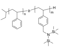 PS-P4AMS-Protected 聚苯乙烯-聚(4-[N,N-双三甲基硅基]-氨基甲基) 二嵌段共聚物