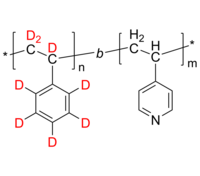 dPS-P4VP 聚(氘化苯乙烯-d8)-聚(4-乙烯基吡啶) 氘化二嵌段共聚物 Poly(deuterated styrene-d8)-b-poly(4-vinyl pyridine)