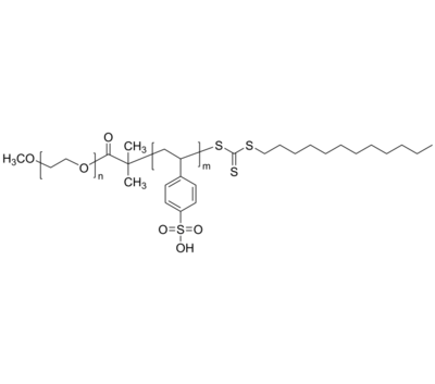 PEO-PSSO3H 聚乙二醇-聚(4-苯乙烯磺酸) 两亲性二嵌段共聚物 Poly(ethylene oxide)-b-poly(4-styrene sulfonic acid)
