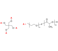 4-Arm PEO-PLA/PEG-PLA 4臂星形-聚乙二醇-聚乳酸(聚丙交酯) 生物降解星形两亲性二嵌段共聚物