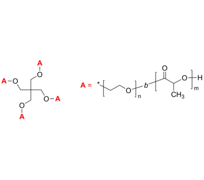 4-Arm PEO-PLA/PEG-PLA 4臂星形-聚乙二醇-聚乳酸(聚丙交酯) 生物降解星形两亲性二嵌段共聚物