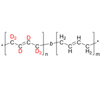 dPBd-HPBd 聚(氘化1,4-丁二烯-d6)-聚(1,4-丁二烯) 氘化二嵌段共聚物Poly(deuterated 1,4-butadiene-d6)-b-poly(1,4-butadiene)