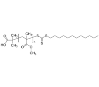 HOOC-PMMA-RAFT 羧基-聚甲基丙烯酸甲酯-RAFT 大分子引发剂 Poly(methyl methacrylate), (α-carboxy, ω-RAFT)-terminated