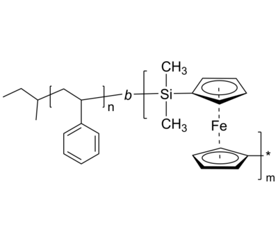 PS-PFES 聚苯乙烯-聚二茂铁二甲基硅烷 二嵌段共聚物 Poly(styrene)-b-Poly(ferrocenyl dimethyl silane)