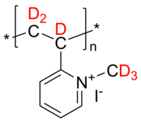 d3-P2VPQ 氘化聚(2-乙烯基吡啶-d3), 碘化甲基-d3季铵化 Deuterated Poly(2-vinyl pyridine-d3, quaternized with methyl-d3