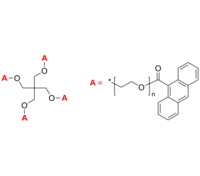 4-Arm PEG-An 4臂星形-聚乙二醇-蒽 荧光标记 Poly(ethylene oxide), (anthracen-9-yl)-terminated 4-arm star polymer