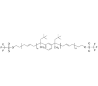 PBd-2SO3CF3 聚(1,4-丁二烯)-三氟甲基磺酸酯 Poly(1,4-butadiene), α,ω-bis(trifluromethane sulfonic acid)-terminate