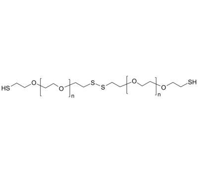 PEG-2SH-disulfide 聚乙二醇-双硫醇 链中间为二硫键 Poly(ethylene glycol), α,ω-bis(thiol)-terminated - with disulfide