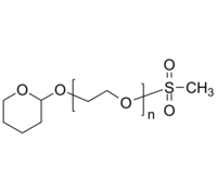 Py-PEG-MS 四氢吡喃基-聚乙二醇-甲磺酸酯 Poly(ethylene glycol), (α-tetrahydropyranyl, ω-mesylate)-terminated