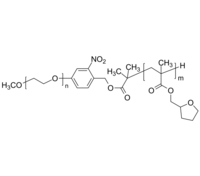 PEO-PTHFMA-cleavable 聚环氧乙烷-聚甲基丙烯酸四氢呋喃酯 UV紫外光裂解 两亲性二嵌段共聚物
