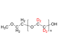 dPEO-OCH3 氘化聚乙二醇-d4-甲醚, α-甲氧基乙基, ω-羟基封端 Deuterated Poly(ethylene glycol-d4) methyl ether