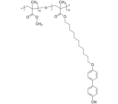 PMMA-P4CNBP11CMA 聚甲基丙烯酸甲酯-聚(11-[4'-氰基联苯-4-氧基]-甲基丙烯酸十一烷基酯) 二嵌段共聚物