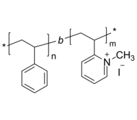 PS-P2VPQ 聚苯乙烯-聚(2-乙烯基吡啶) 两亲性二嵌段共聚物 Poly(styrene)-b-poly(2-vinyl pyridine, quaternized)