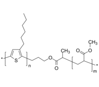 P3HT-PMA 聚(3-己基噻吩-2,5-二基)-聚丙烯酸甲酯 导电二嵌段共聚物 Poly(3-hexylthiophene-2,5-diyl)-b-poly(methacrylate)