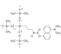 3-Arm PDMS 3臂星形-聚二甲基硅氧烷 丹酰荧光标记 Poly(dimethylsiloxane), 3-arm star / Core: Si