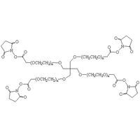 4臂星形-聚乙二醇-琥珀酰亚胺NHS酯 4-Arm PEG-SCM ( Multi-arm - PEG Succinimidyl NHS ester)