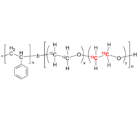 PS-PEO13C 聚苯乙烯-b-聚(乙二醇-共-碳13标记乙二醇) 二嵌段共聚物 PS-PEG13C