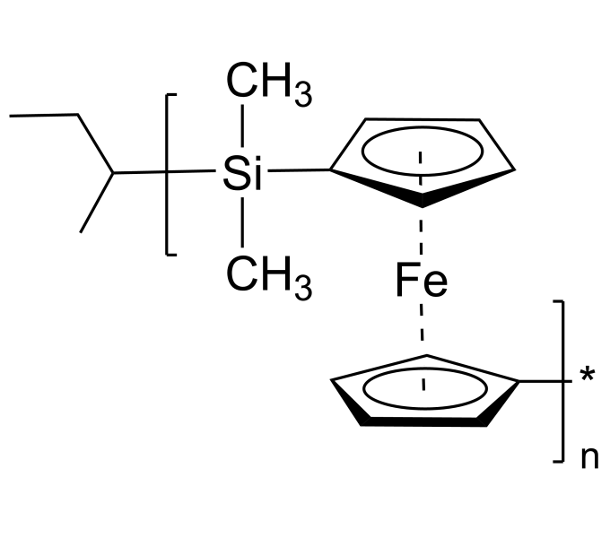 PFES 聚二茂铁二甲基硅烷 疏水高分子均聚物 Poly(ferrocenyl dimethylsilane)