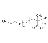 NH2-PEG-PMAA 氨基-聚乙二醇-聚甲基丙烯酸 两亲性二嵌段 Poly(ethylene oxide)-b-poly(methacrylic acid), α-amino-terminated