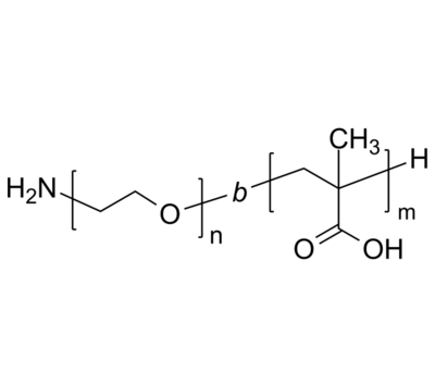 NH2-PEG-PMAA 氨基-聚乙二醇-聚甲基丙烯酸 两亲性二嵌段 Poly(ethylene oxide)-b-poly(methacrylic acid), α-amino-terminated