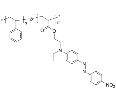 PS-PDR1A 聚苯乙烯-聚(分散红1丙烯酸酯) 导电二嵌段共聚物 Poly(styrene)-b-Poly(Disperse Red 1 acrylate)