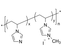PVIMDZQ 聚(N-乙烯基咪唑)-碘化甲酯季铵化 两性离子聚合物 Poly(N-vinyl imidazole, quaternized with methyl iodide)