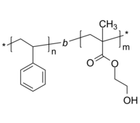 PS-PHEMA 聚苯乙烯-聚(甲基丙烯酸2-羟乙酯) 两亲性二嵌段共聚物 Poly(styrene)-b-Poly(2-hydroxyethyl methacrylate)