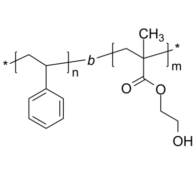 PS-PHEMA 聚苯乙烯-聚(甲基丙烯酸2-羟乙酯) 两亲性二嵌段共聚物 Poly(styrene)-b-Poly(2-hydroxyethyl methacrylate)