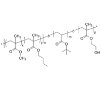 PMMAnBuMAran-PtBuA-PHEMA 聚甲基丙烯酸甲酯共甲基丙烯酸正丁酯-聚丙烯酸叔丁酯-聚甲基丙烯酸羟乙酯 ABC三嵌段共聚物