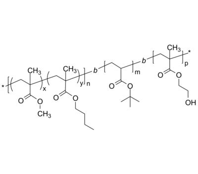 PMMAnBuMAran-PtBuA-PHEMA 聚甲基丙烯酸甲酯共甲基丙烯酸正丁酯-聚丙烯酸叔丁酯-聚甲基丙烯酸羟乙酯 ABC三嵌段共聚物