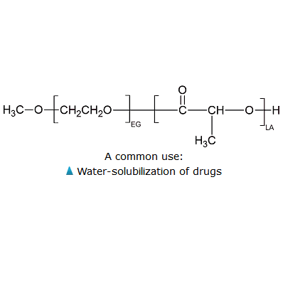 mPEG-PDLLA 聚乙二醇-聚丙交酯(聚乳酸) 生物降解二嵌段共聚物 Methoxy poly(ethylene glycol)-b ...