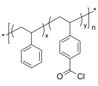 PSSCOClran 聚苯乙烯共(4-羧氯苯乙烯) 无规共聚物 Poly(styrene-co-4-carboxychlorostyrene), random