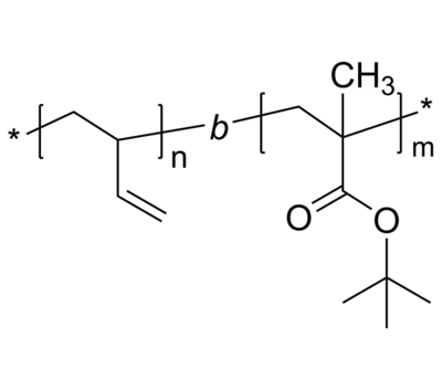 PBd-PtBuMA 聚(1,2-丁二烯)-聚甲基丙烯酸叔丁酯 二嵌段共聚物 Poly(1,2-butadiene)-b-poly(tert-butyl methacrylate)