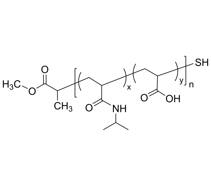 PNIPAMAAran-SH 聚(N-异丙基丙烯酰胺)共丙烯酸-硫醇 无规共聚物 Poly(N-isopropyl acrylamide-co-tert-butyl acrylate), random