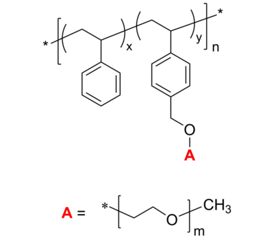 PSEOcomb/PS-g-PEO 聚苯乙烯-聚乙二醇-甲氧基 接枝共聚物 Poly(styrene)-graft-poly(ethylene oxide)