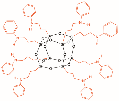 笼型聚倍半硅氧烷-八氨基 AM0281 (Neat) – N-Phenylaminopropyl POSS | Amines