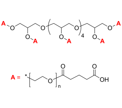 8-Arm PEG-COOH 8臂星形-聚乙二醇-羧基 Poly(ethylene oxide), (carboxy [glutaric acid])-terminated 8-arm