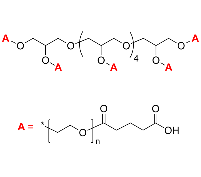 8-Arm PEG-COOH 8臂星形-聚乙二醇-羧基 Poly(ethylene oxide), (carboxy [glutaric acid])-terminated 8-arm
