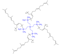 4-Arm Polyfarnesene 4臂星形-聚法尼烯/聚金合欢烯 Poly(1,4-farnesene), 4-arm star polymer