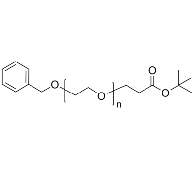 Bz-PEG-tBA 苄氧基-聚乙二醇-叔丁基碳酸酯 Poly(ethylene glycol), (α-benzyloxy, ω-tert-butylcarboxylate)-terminated