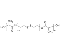 PDLLA-disulf 聚丙交酯(聚乳酸)-双羟基 链中间为二硫键 生物降解高分子 Poly(lactide), with disulfide group in center of polymer
