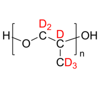 dPPO-2OH 氘化聚丙二醇-d6, 双羟基封端 Deuterated Poly(propylene glycol-d6), α,ω-bis(hydroxy)-terminated