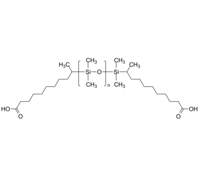 PDMS-2COOH(decyl) 聚二甲基硅氧烷-双羧癸基(羧基) Poly(dimethylsiloxane), α,ω-bis(carboxy decyl)-terminated