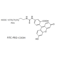 荧光素-聚乙二醇-羧基 荧光标记 FITC-PEG-COOH (Fluorescein PEG Carboxyl Acid)