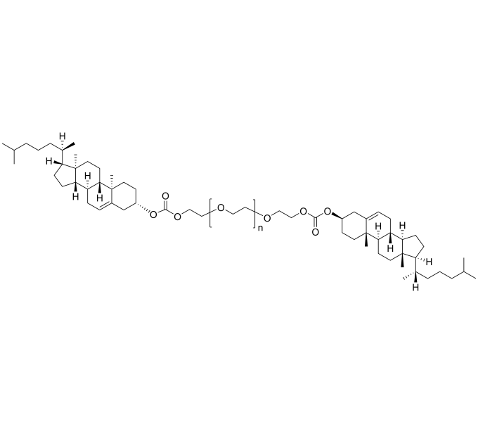 PEO-2Chol 聚乙二醇-双胆固醇基 Poly(ethylene oxide), α,ω-bis(cholesterol)-terminated