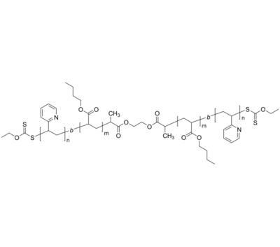 P2VP-PnBuA-P2VP 聚(2-乙烯基吡啶)-聚丙烯酸正丁酯-聚(2-乙烯基吡啶) ABA三嵌段共聚物