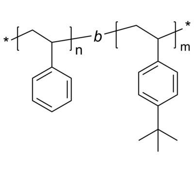 PS-PtBuS 聚苯乙烯-聚叔丁基苯乙烯 二嵌段共聚物 Poly(styrene)-b-Poly(tert-butyl styrene)