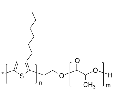 P3HT-PLA 聚(3-己基噻吩-2,5-二基)-聚丙交酯(聚乳酸) 导电+生物降解二嵌段共聚物 Poly(3-hexylthiophene-2,5-diyl)-b-poly(lactide)