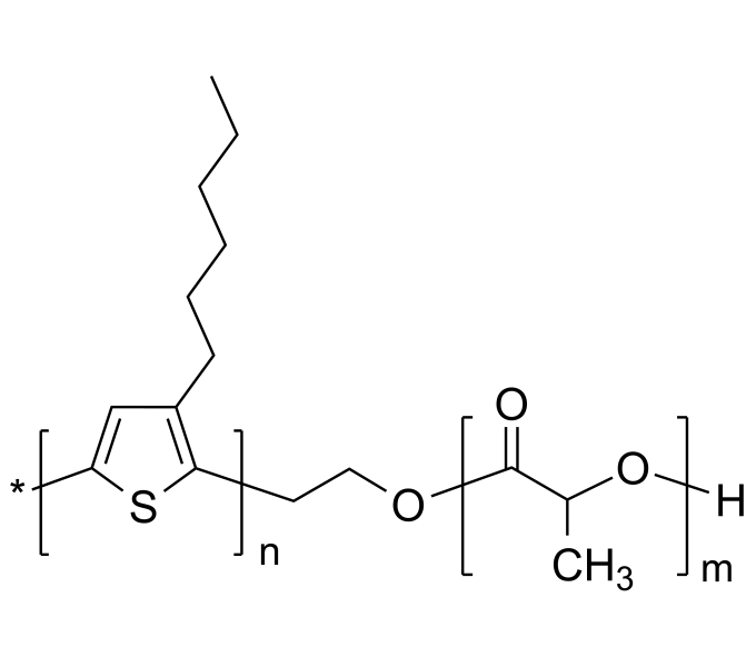 P3HT-PLA 聚(3-己基噻吩-2,5-二基)-聚丙交酯(聚乳酸) 导电+生物降解二嵌段共聚物 Poly(3-hexylthiophene-2,5-diyl)-b-poly(lactide)